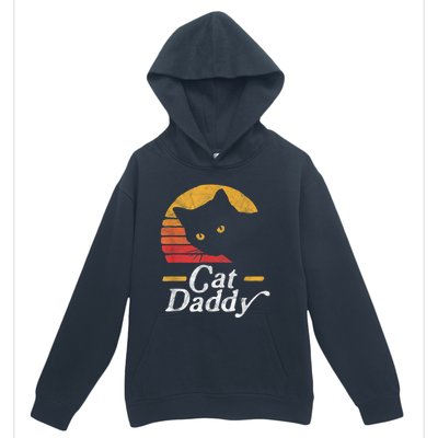 Cat Daddy Vintage Eighties Style Cat Retro Distressed Urban Pullover Hoodie