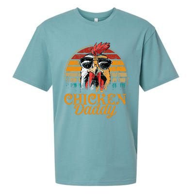 Chicken Daddy Vintage Poultry Farmer Funny Fathers Day Sueded Cloud Jersey T-Shirt