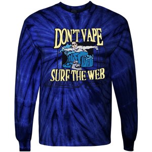 Caucasianjames Don’t Vape Surf The Web Tie-Dye Long Sleeve Shirt