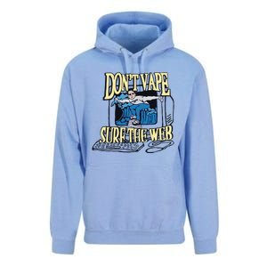 Caucasianjames Don’t Vape Surf The Web Unisex Surf Hoodie