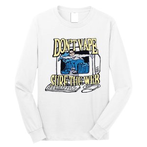 Caucasianjames Don’t Vape Surf The Web Long Sleeve Shirt