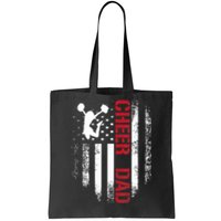 Cheer Dad Vintage American Flag Tote Bag