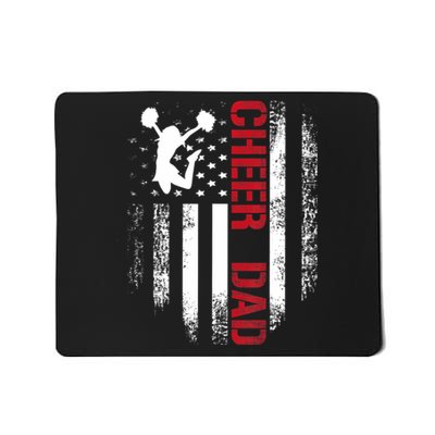 Cheer Dad Vintage American Flag Mousepad