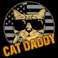 Cat Daddy Vintage Cat 80s Retro USA 4th Of July For Cat Dad Tank Top