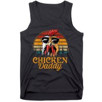 Chicken Daddy Vintage Poultry Farmer Funny Fathers Day Tank Top