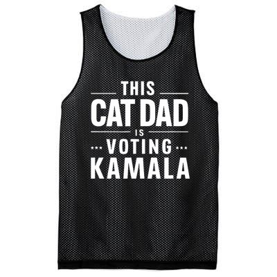 Cat Dad Voting For Kamala President Harris 2024 Vote Blue Mesh Reversible Basketball Jersey Tank