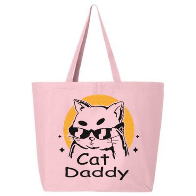 Cat Daddy Vintage Eighties Style Cat Retro Distressed 25L Jumbo Tote
