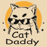 Cat Daddy Vintage Eighties Style Cat Retro Distressed Bag