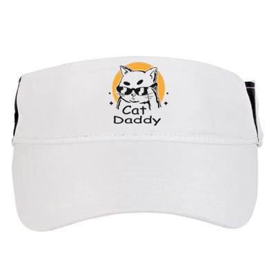 Cat Daddy Vintage Eighties Style Cat Retro Distressed Adult Drive Performance Visor