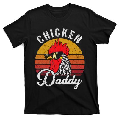 Chicken Daddy Vintage Style Chicken Dad Poultry Funny Farmer T-Shirt