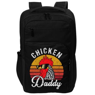 Chicken Daddy Vintage Style Chicken Dad Poultry Funny Farmer Impact Tech Backpack