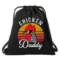 Chicken Daddy Vintage Style Chicken Dad Poultry Funny Farmer Drawstring Bag