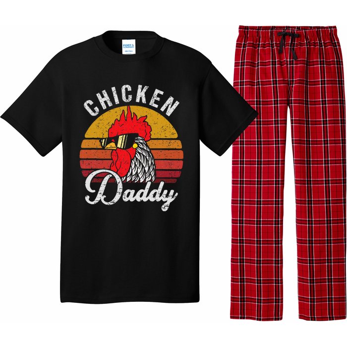 Chicken Daddy Vintage Style Chicken Dad Poultry Funny Farmer Pajama Set