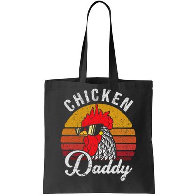 Chicken Daddy Vintage Style Chicken Dad Poultry Funny Farmer Tote Bag