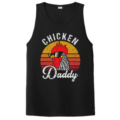 Chicken Daddy Vintage Style Chicken Dad Poultry Funny Farmer PosiCharge Competitor Tank