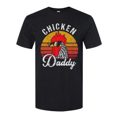 Chicken Daddy Vintage Style Chicken Dad Poultry Funny Farmer Softstyle CVC T-Shirt