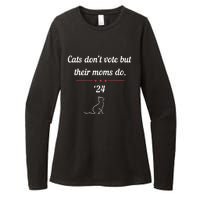 Cats DonT Vote But Their Moms Do President 2024 Election Womens CVC Long Sleeve Shirt