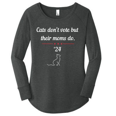 Cats DonT Vote But Their Moms Do President 2024 Election Women's Perfect Tri Tunic Long Sleeve Shirt