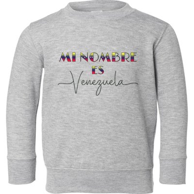 Camisa De Venezuela Venezuelan Flag Proud Venezuelan Toddler Sweatshirt