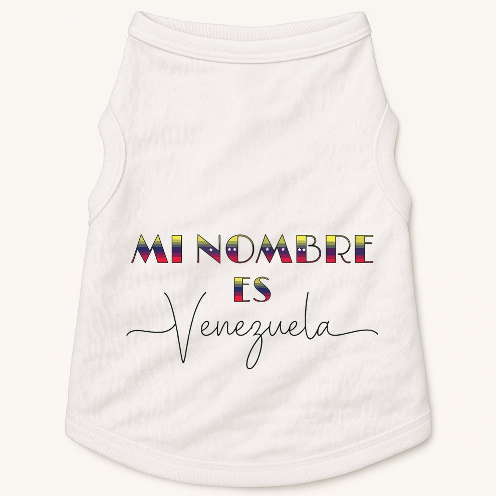 Camisa De Venezuela Venezuelan Flag Proud Venezuelan Doggie Tank