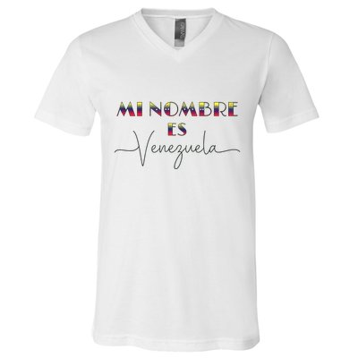 Camisa De Venezuela Venezuelan Flag Proud Venezuelan V-Neck T-Shirt