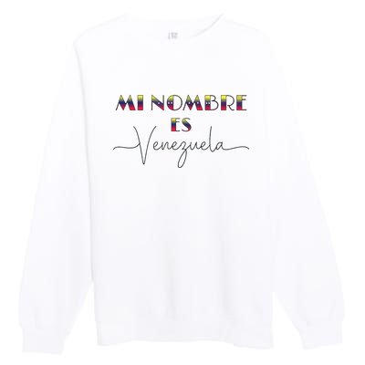 Camisa De Venezuela Venezuelan Flag Proud Venezuelan Premium Crewneck Sweatshirt