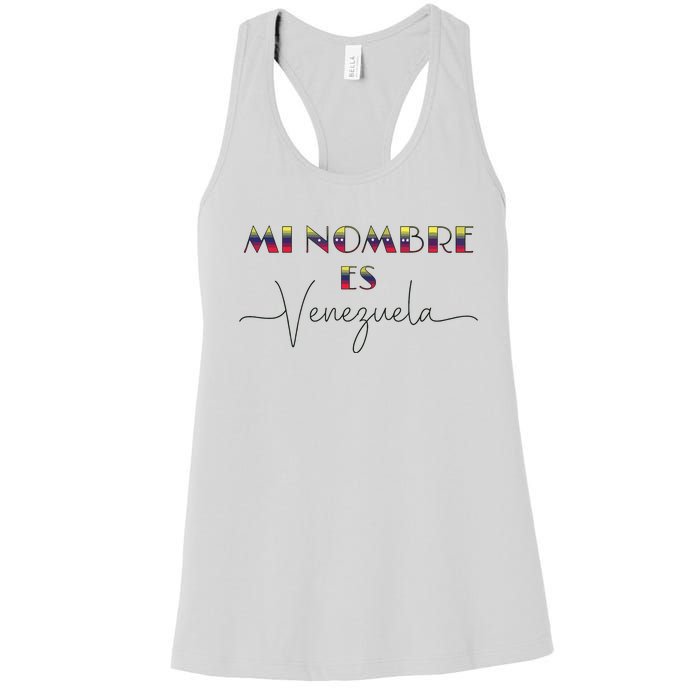 Camisa De Venezuela Venezuelan Flag Proud Venezuelan Women's Racerback Tank