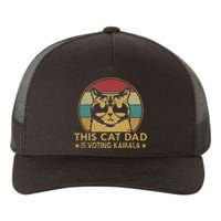 Cat Dad Voting For Kamalaharris President 2024 Vote Blue Yupoong Adult 5-Panel Trucker Hat