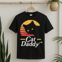 Cat Daddy Vintage Eighties Style Cat Retro Distressed T-Shirt