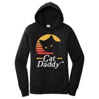 Cat Daddy Vintage Eighties Style Cat Retro Distressed Women's Pullover Hoodie