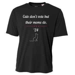 Cats DonT Vote But Their Moms Do President 2024 Election Gift Cooling Performance Crew T-Shirt