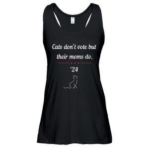 Cats DonT Vote But Their Moms Do President 2024 Election Gift Ladies Essential Flowy Tank