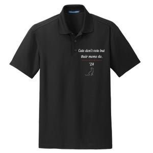 Cats DonT Vote But Their Moms Do President 2024 Election Gift Dry Zone Grid Polo