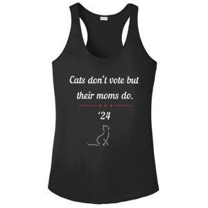 Cats DonT Vote But Their Moms Do President 2024 Election Gift Ladies PosiCharge Competitor Racerback Tank