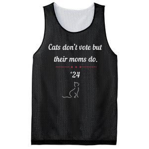 Cats DonT Vote But Their Moms Do President 2024 Election Gift Mesh Reversible Basketball Jersey Tank