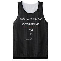 Cats DonT Vote But Their Moms Do President 2024 Election Gift Mesh Reversible Basketball Jersey Tank