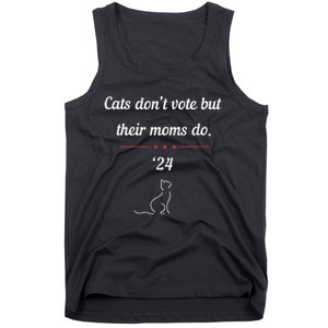 Cats DonT Vote But Their Moms Do President 2024 Election Gift Tank Top