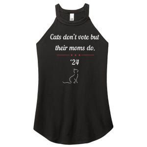 Cats DonT Vote But Their Moms Do President 2024 Election Gift Women's Perfect Tri Rocker Tank