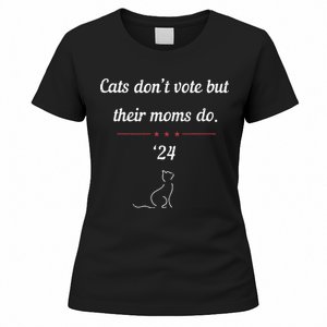 Cats DonT Vote But Their Moms Do President 2024 Election Gift Women's T-Shirt