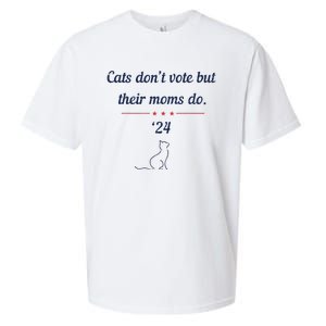 Cats DonT Vote But Their Moms Do President 2024 Election Sueded Cloud Jersey T-Shirt