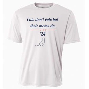 Cats DonT Vote But Their Moms Do President 2024 Election Cooling Performance Crew T-Shirt