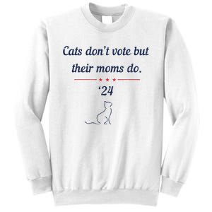 Cats DonT Vote But Their Moms Do President 2024 Election Sweatshirt