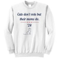 Cats DonT Vote But Their Moms Do President 2024 Election Sweatshirt