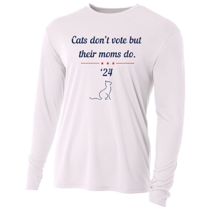 Cats DonT Vote But Their Moms Do President 2024 Election Cooling Performance Long Sleeve Crew