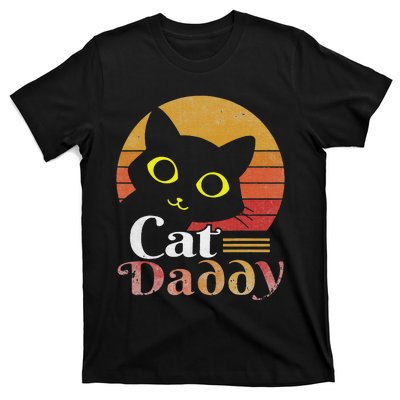 Cat Daddy Vintage Eighties Style Cat Retro Distressed T-Shirt