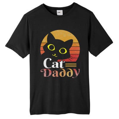 Cat Daddy Vintage Eighties Style Cat Retro Distressed Tall Fusion ChromaSoft Performance T-Shirt