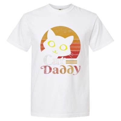 Cat Daddy Vintage Eighties Style Cat Retro Distressed Garment-Dyed Heavyweight T-Shirt