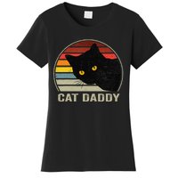 Cat Daddy Vintage Eighties Style Cat Retro Distressed Women's T-Shirt