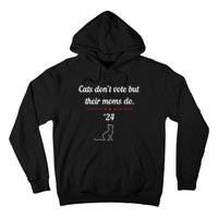 Cats DonT Vote But Their Moms Do President 2024 Election Hoodie