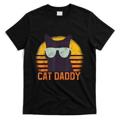 Cat Daddy Vintage Eighties Style Cat Retro Distressed T-Shirt